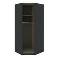 ECKSCHRANKKORPUS 91,1/210/91,1 cm Anthrazit  - Anthrazit, KONVENTIONELL, Holzwerkstoff (91,1/210/91,1cm) - Hom`in