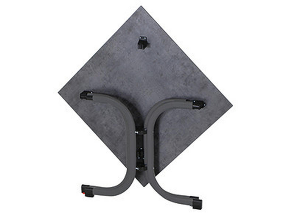 GARTENKLAPPTISCH 80/80/71 cm  - Anthrazit, KONVENTIONELL, Holzwerkstoff/Kunststoff (80/80/71cm) - Siena Garden