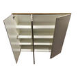 SCHUHSCHRANK 121/111/33 cm  - Taupe/Eichefarben, Design, Holzwerkstoff (121/111/33cm) - Moderano
