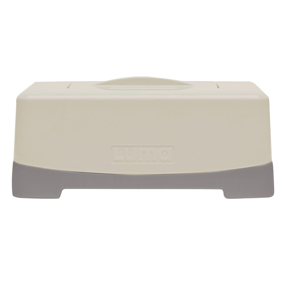 FEUCHTTÜCHER-BOX  LUMA Almond  - Taupe, Basics, Kunststoff (21/13/9cm) - Bebe Jou