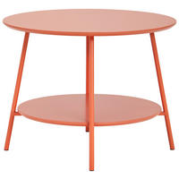 BEISTELLTISCH in Metall, Holzwerkstoff 60/60/45 cm  - Orange, Design, Holzwerkstoff/Metall (60/60/45cm)