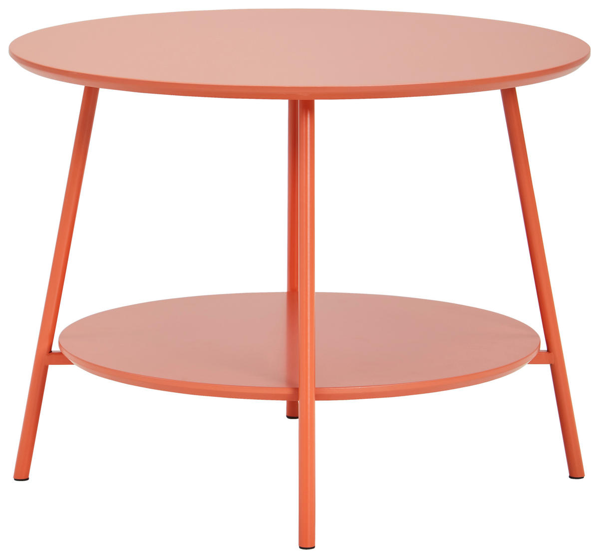 BEISTELLTISCH in Metall, Holzwerkstoff 60/60/45 cm  - Orange, Design, Holzwerkstoff/Metall (60/60/45cm)