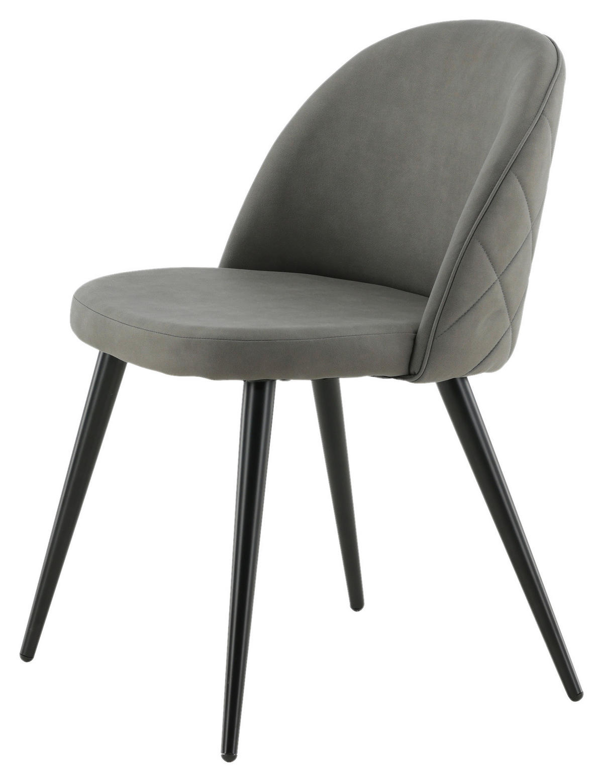 STUHL-SET  in Stahl Metall, Kunststoff  - Dunkelgrau/Beige, Design, Kunststoff/Textil (50/76,5/57cm) - Livetastic