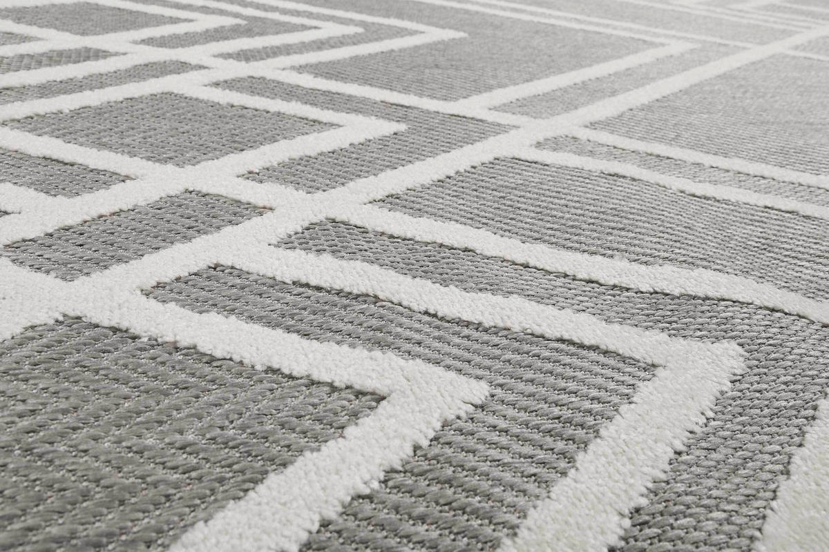 OUTDOORTEPPICH 160/225 cm Rave Creme, Weiß  - Creme/Weiß, Design, Textil (160/225cm) - Esprit