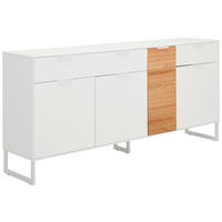 SIDEBOARD 182/85/40 cm  - Eichefarben/Weiß, Design, Holz/Holzwerkstoff (182/85/40cm) - MID.YOU