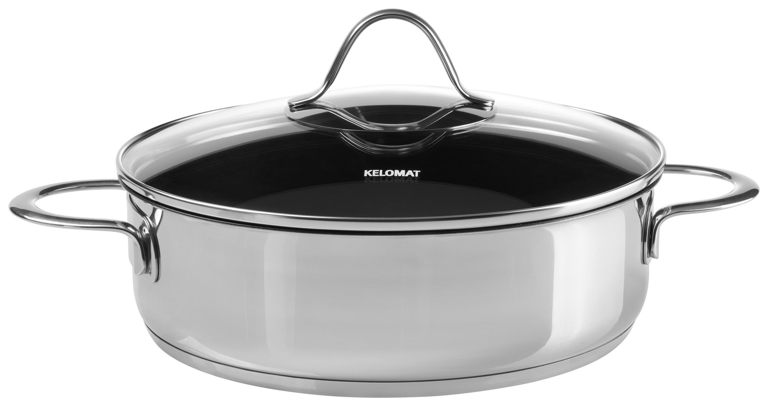KOCHTOPF 4 l  - Silberfarben, Basics, Glas (28cm) - Kelomat