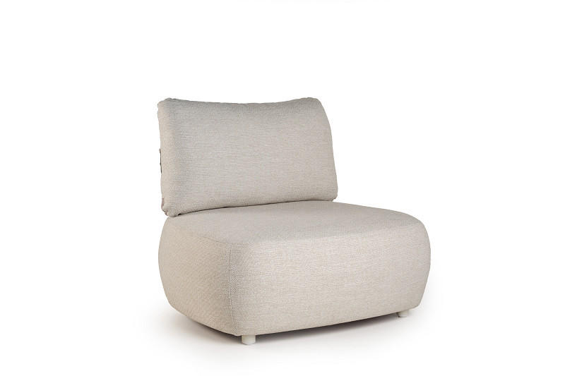 LOUNGESESSEL  - Creme, Basics, Textil/Metall (101/86/67cm) - Tierra Outdoor