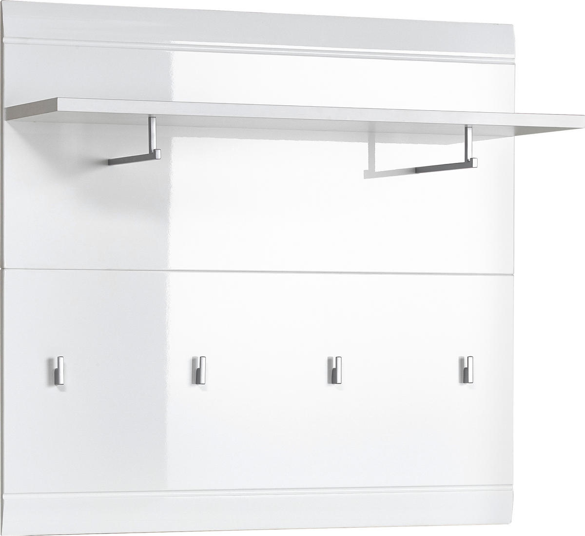 GARDEROBE 5-teilig  in 275/200/39 cm  - Weiss, Design, Holzwerkstoff (275/200/39cm) - Carryhome