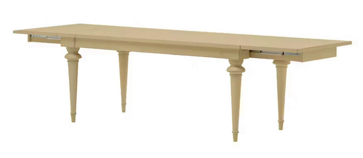 ESSTISCH Creme rechteckig  ausziehbar  - Creme, LIFESTYLE, Holz (182-282/76/90cm) - Livetastic