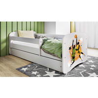 KINDER-/JUNIORBETT - Birkefarben/Weiß, MODERN, Holz/Holzwerkstoff (80/160cm) - MID.YOU