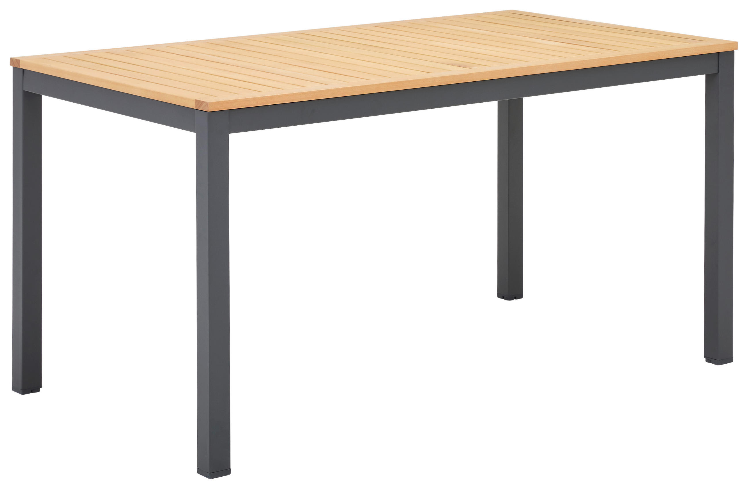 GARTENTISCH 148/85/75 cm Holz, Metall rechteckig  - Anthrazit/Naturfarben, MODERN, Holz/Metall (148/85/75cm) - Ambia Garden