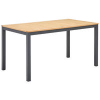 GARTENTISCH 148/85/75 cm Holz, Metall rechteckig  - Anthrazit/Naturfarben, MODERN, Holz/Metall (148/85/75cm) - Ambia Garden