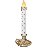 LED-KERZE  - Goldfarben/Weiß, LIFESTYLE, Kunststoff (18,2/50,7/17,8cm) - X-Mas