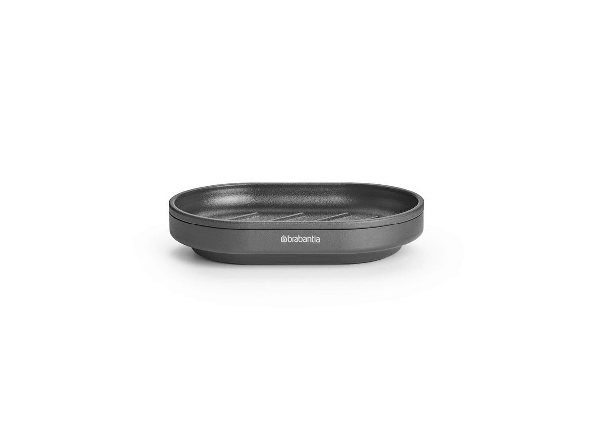 POSUDA ZA SAPUN  siva  metal  MINDSET  - siva, Basics, metal (12.1/2.4/8.1cm) - Brabantia