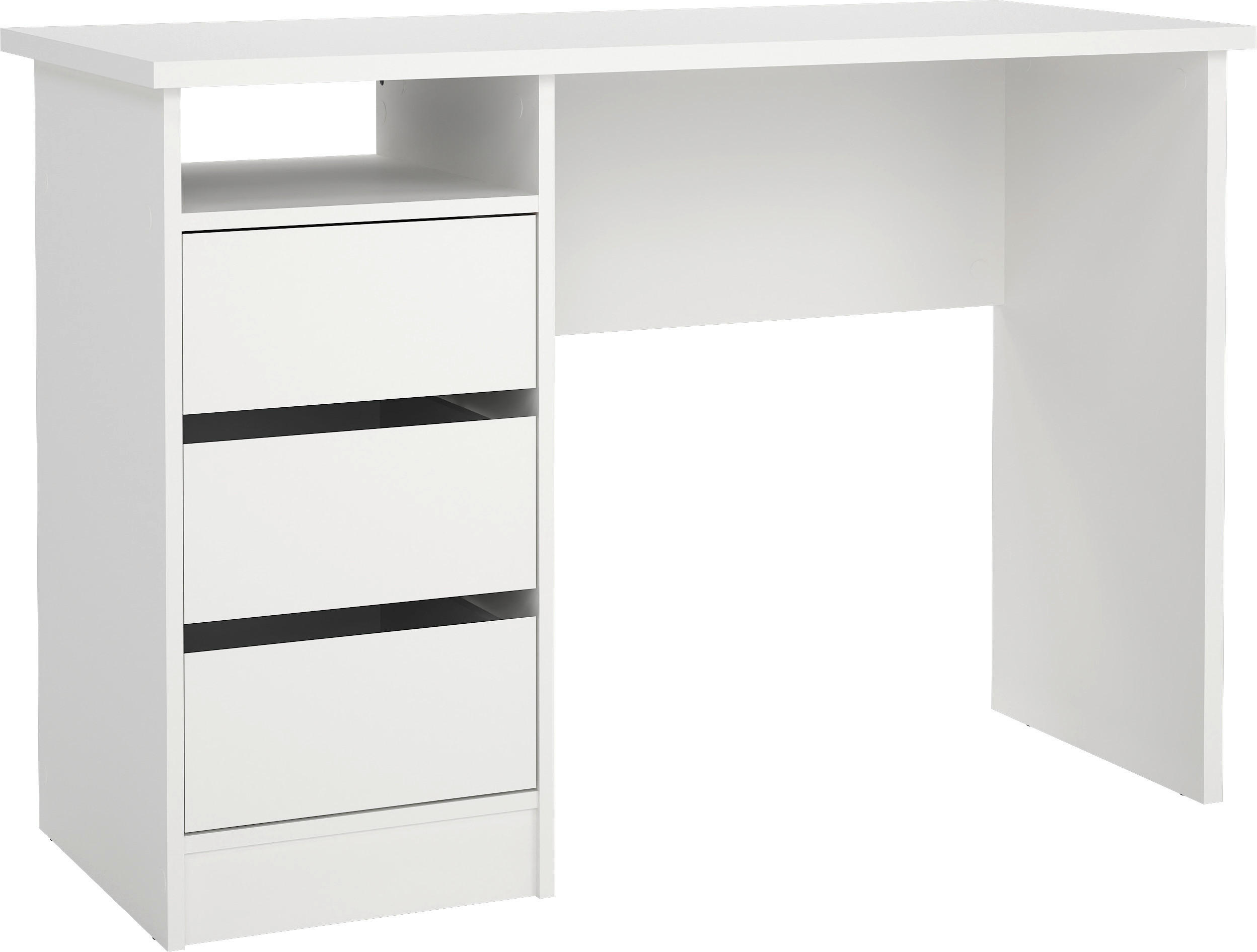 SCHREIBTISCH 110/48,5/76 cm  in Weiß  - Weiß, MODERN, Holzwerkstoff (110/48,5/76cm) - MID.YOU