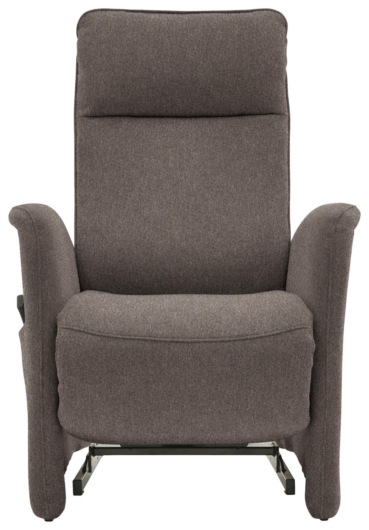 FERNSEHSESSEL in Chenille Graubraun  - Graubraun, Konventionell, Textil (79/114/87-176cm) - Valdera