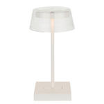 AKKU-TISCHLEUCHTE  13,7/27 cm    - Weiß, Design, Glas/Metall (13,7/27cm) - Dieter Knoll