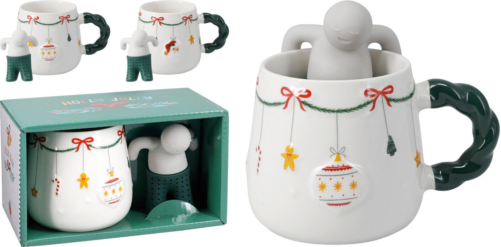 POHÁR  - többszínű, Basics, kerámia (360ml)