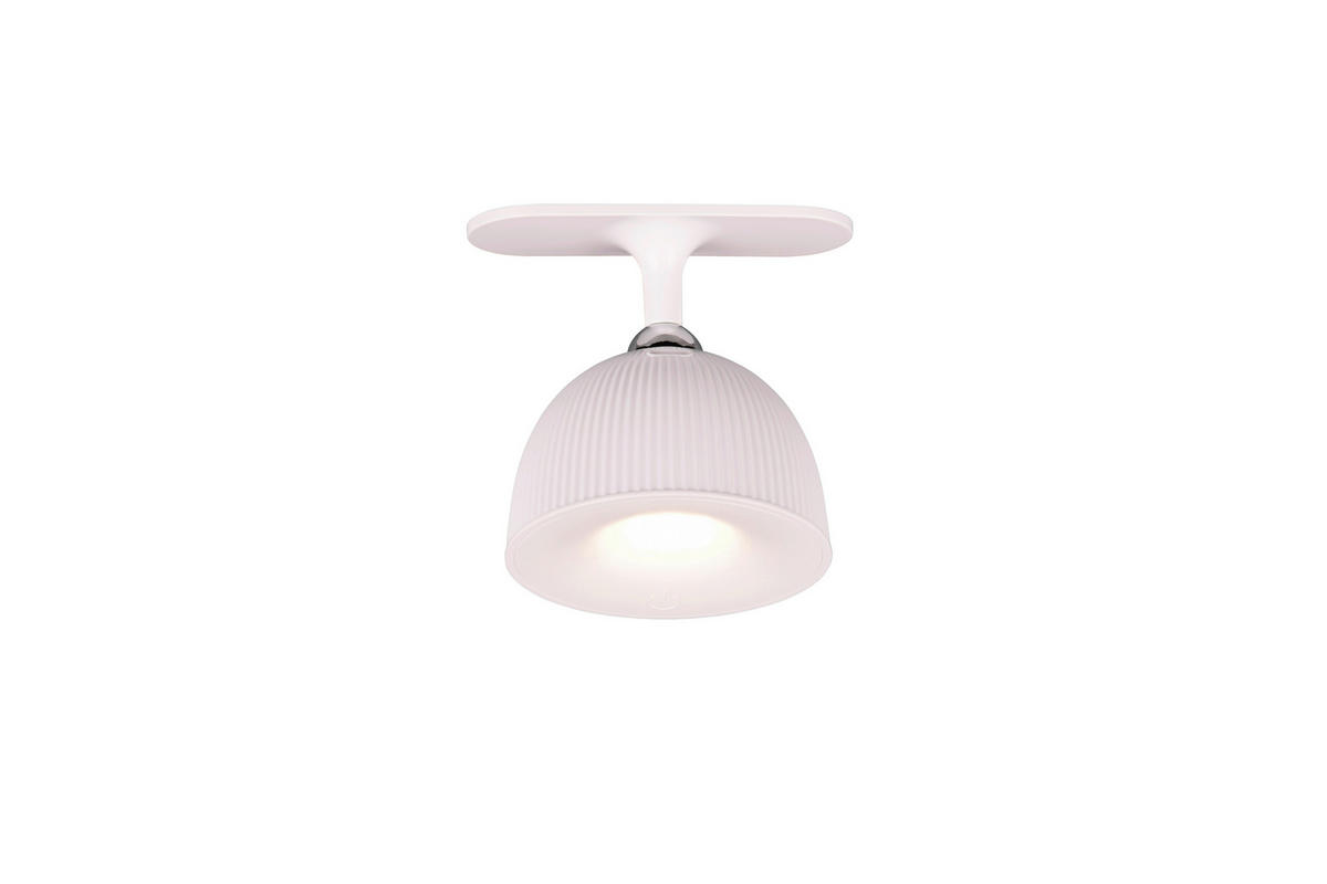 AKKU-TISCHLEUCHTE - Weiss, Konventionell, Kunststoff (13,2/20/41cm)