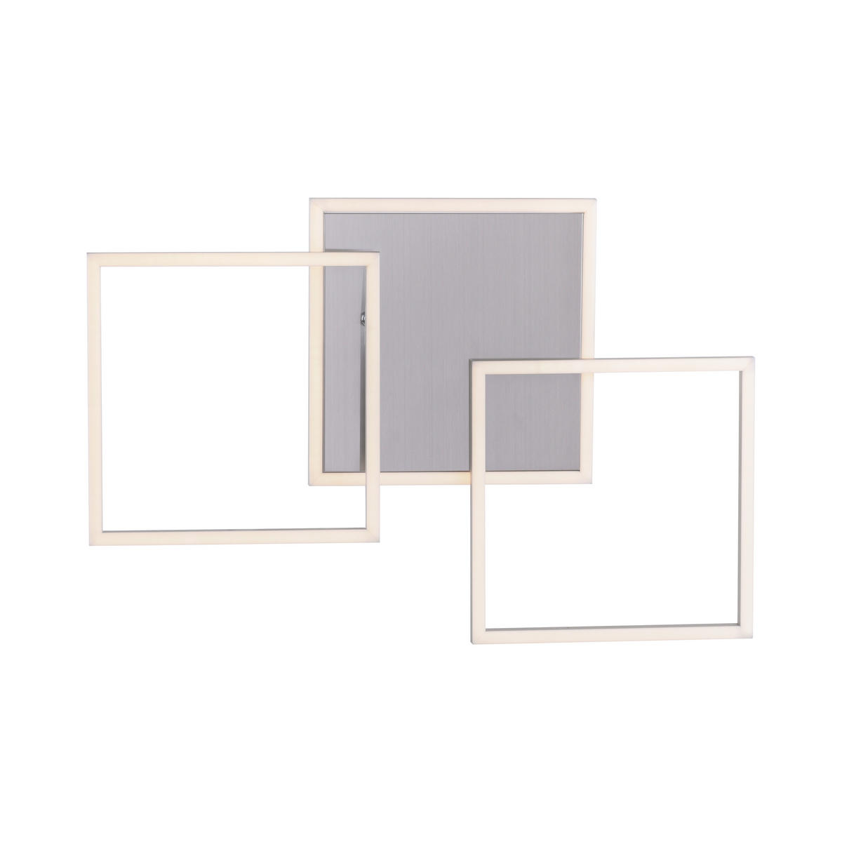 LED-Deckenleuchte Iven 75/45/7,3 cm   - Silberfarben, Basics, Kunststoff/Metall (75/45/7,3cm)