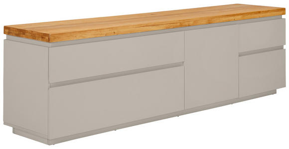 LOWBOARD  195/57,5/42 cm 4 Schublade(n) Typenauswahl, stehend  - Kaschmir/Eichefarben, KONVENTIONELL, Holz/Holzwerkstoff (195/57,5/42cm) - Novel