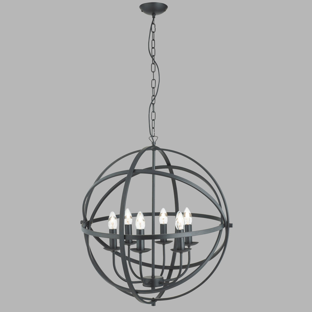 HÄNGELEUCHTE 45/120 cm  - Schwarz, KONVENTIONELL, Metall (45/120cm) - Searchlight