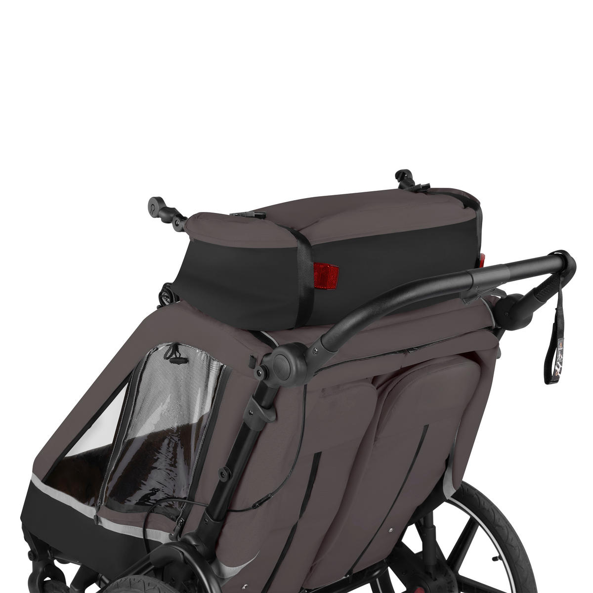 FAHRRADANHÄNGER   Tour 2  - Graubraun, Basics, Textil (81/53/56cm) - ABC Design