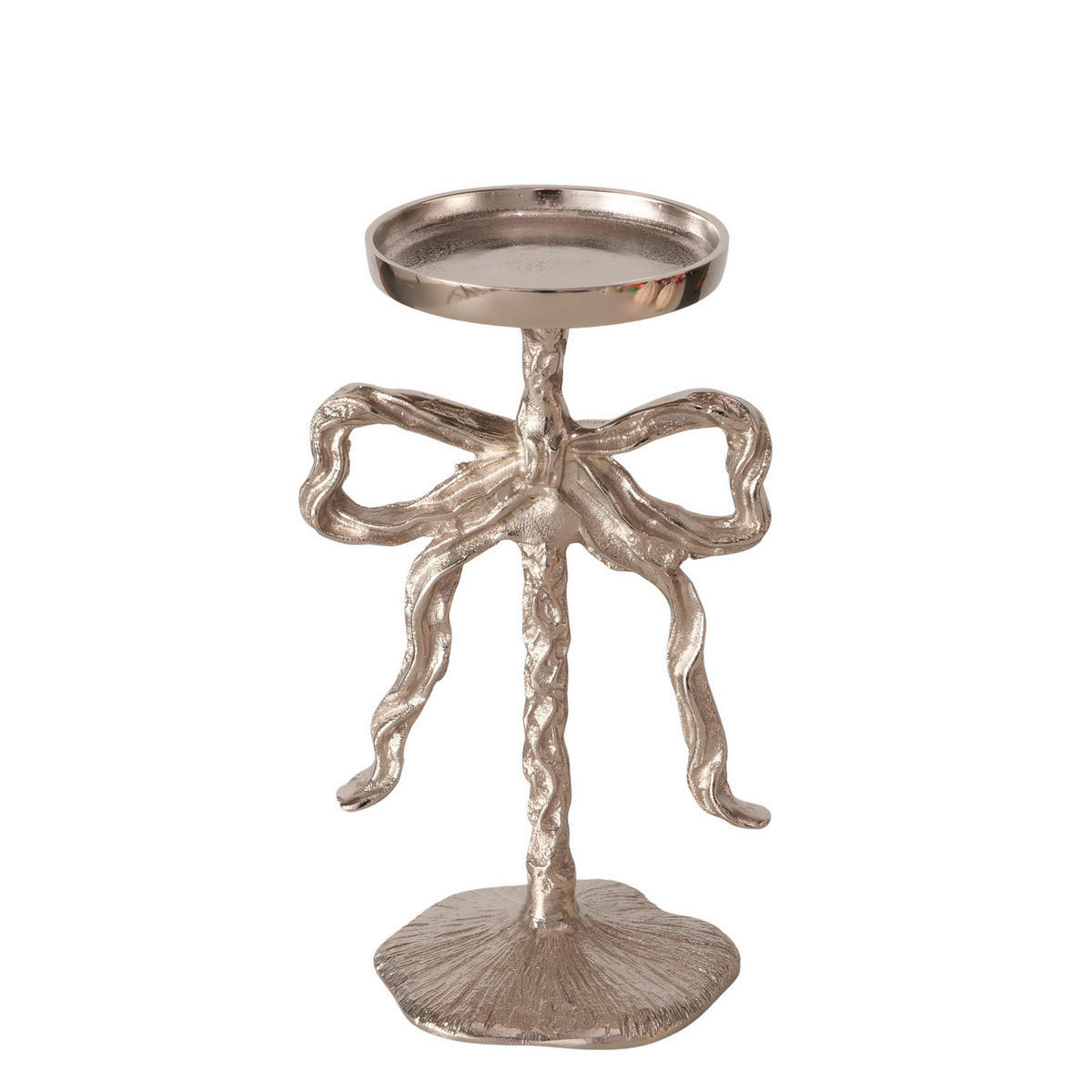 SVEĆNJAK  metal  - srebrna, Osnovno, metal (15,5/12,5/26cm)
