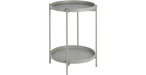 BEISTELLTISCH in Metall - Taupe, Basics, Metall (39,5/50cm) - Ambia Home