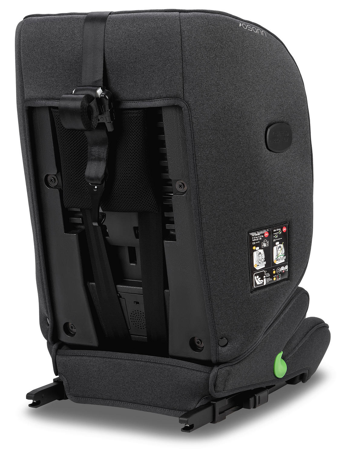 KINDERAUTOSITZ Flux Isofix eXT  - Schwarz/Grau, Basics, Kunststoff/Textil (44/61.5/47cm) - Osann