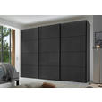 SCHWEBETÜRENSCHRANK 249/222/68 cm 3-türig Anthrazit  - Anthrazit/Hellgrau, Design, Glas/Holzwerkstoff (249/222/68cm) - Moderano