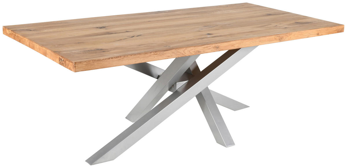 TISCHPLATTE in Holz 160/90/5,5 cm   - Wildeiche, MODERN, Holz (160/90/5,5cm) - Boxxx