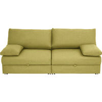SCHLAFSOFA Grün  - Chromfarben/Grün, Design, Textil/Metall (192/77-88/110-120cm) - Bali