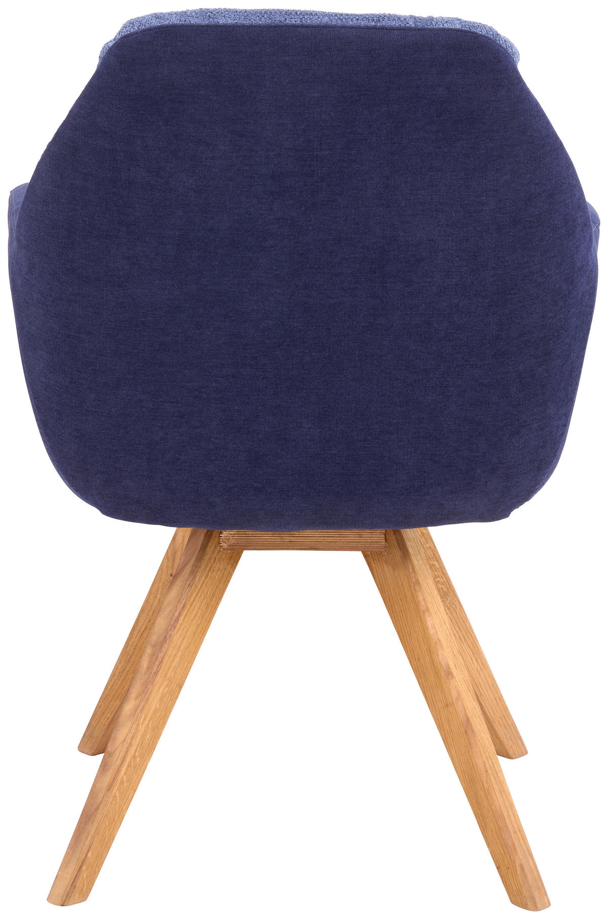 ARMLEHNSTUHL  in Flachgewebe  - Blau/Wildeiche, Design, Holz/Textil (65/85/68cm) - Linea Natura