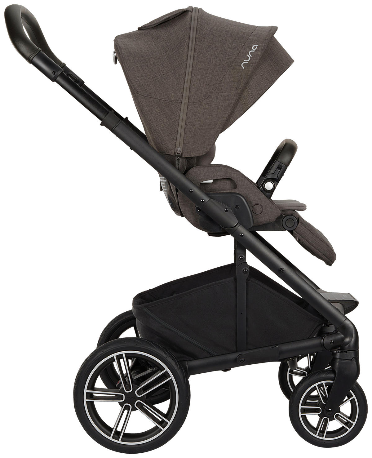 KOMBIKINDERWAGEN Mixx Next  - Schwarz/Grau, Basics, Metall (60/110/82cm) - Nuna