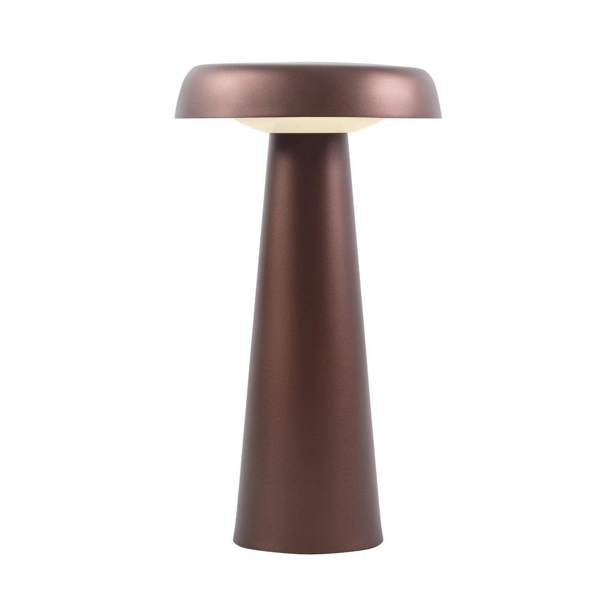 AKKU-TISCHLEUCHTE Arcello 25/14/14 cm  - Messingfarben, Design, Metall (25/14/14cm) - Nordlux