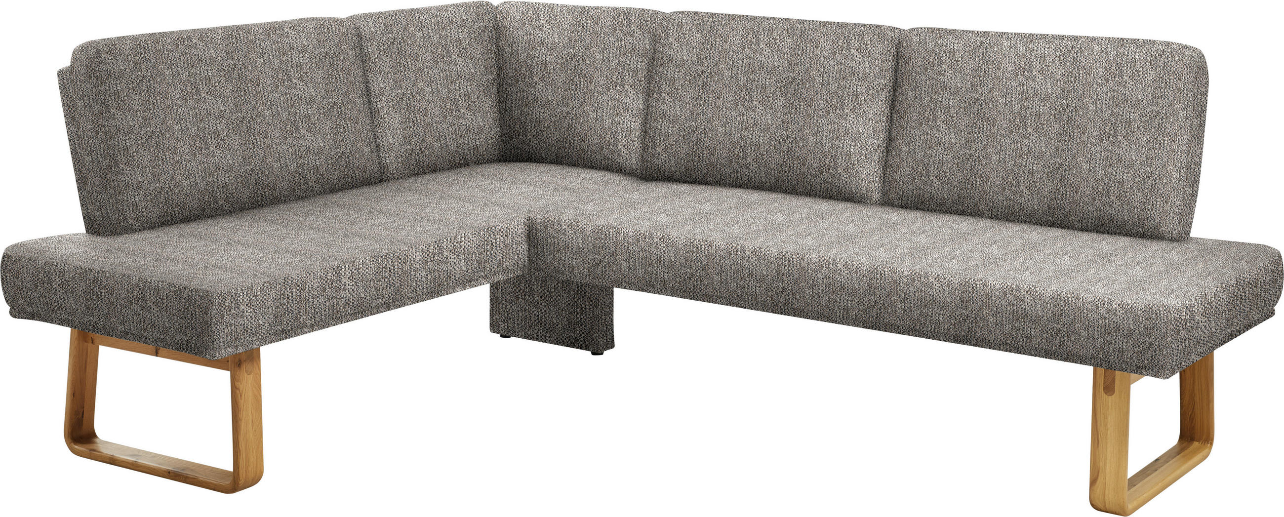 ECKBANK 174/280 cm  in Eichefarben, Beige  - Eichefarben/Beige, Design, Holz/Textil (174/280cm) - Dieter Knoll