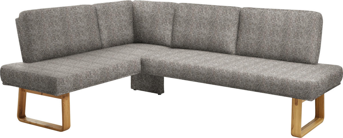 ECKBANK 174/280 cm  in Eichefarben, Beige  - Eichefarben/Beige, Design, Holz/Textil (174/280cm) - Dieter Knoll