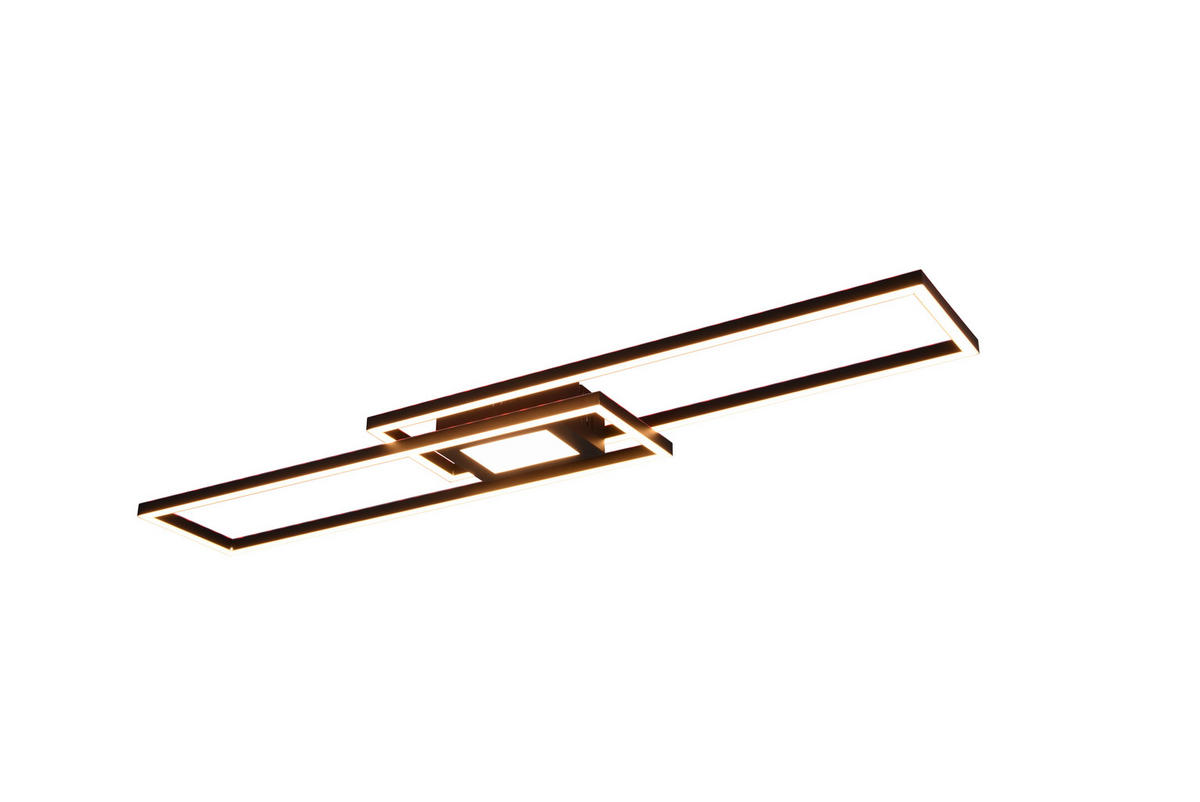 LED-DECKENLEUCHTE 38 W     - Schwarz, Basics, Metall (110/7/21cm) - Trio Leuchten