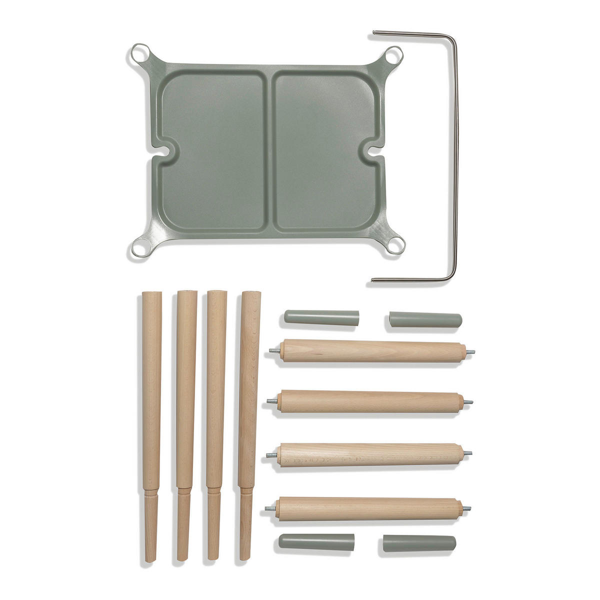 BADEWANNENSTÄNDER Breeze Green  - Grün, Basics, Holz (49,8/60/83,4cm) - Bebe Jou