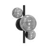 WANDLEUCHTE PALOMA 23/33/18 cm   - Schwarz, Design, Glas/Metall (23/33/18cm)