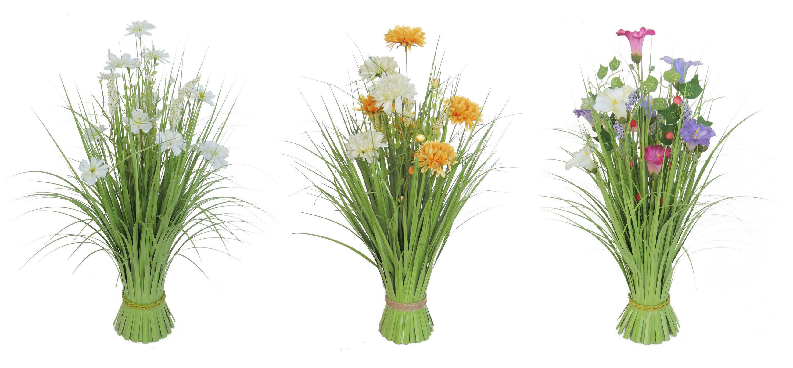 IARBĂ DECORATIVĂ - lila/roz aprins, Lifestyle, plastic/metal (50cm)