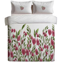 BETTWÄSCHE 155/220 cm  - Pink/Creme, Basics, Textil (155/220cm)