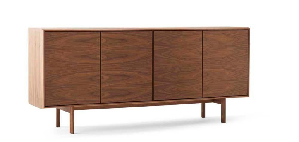 SIDEBOARD  190/85/43 cm 2 låda(or)  - mörkbrun, Design, trä (190/85/43cm) - Skovby