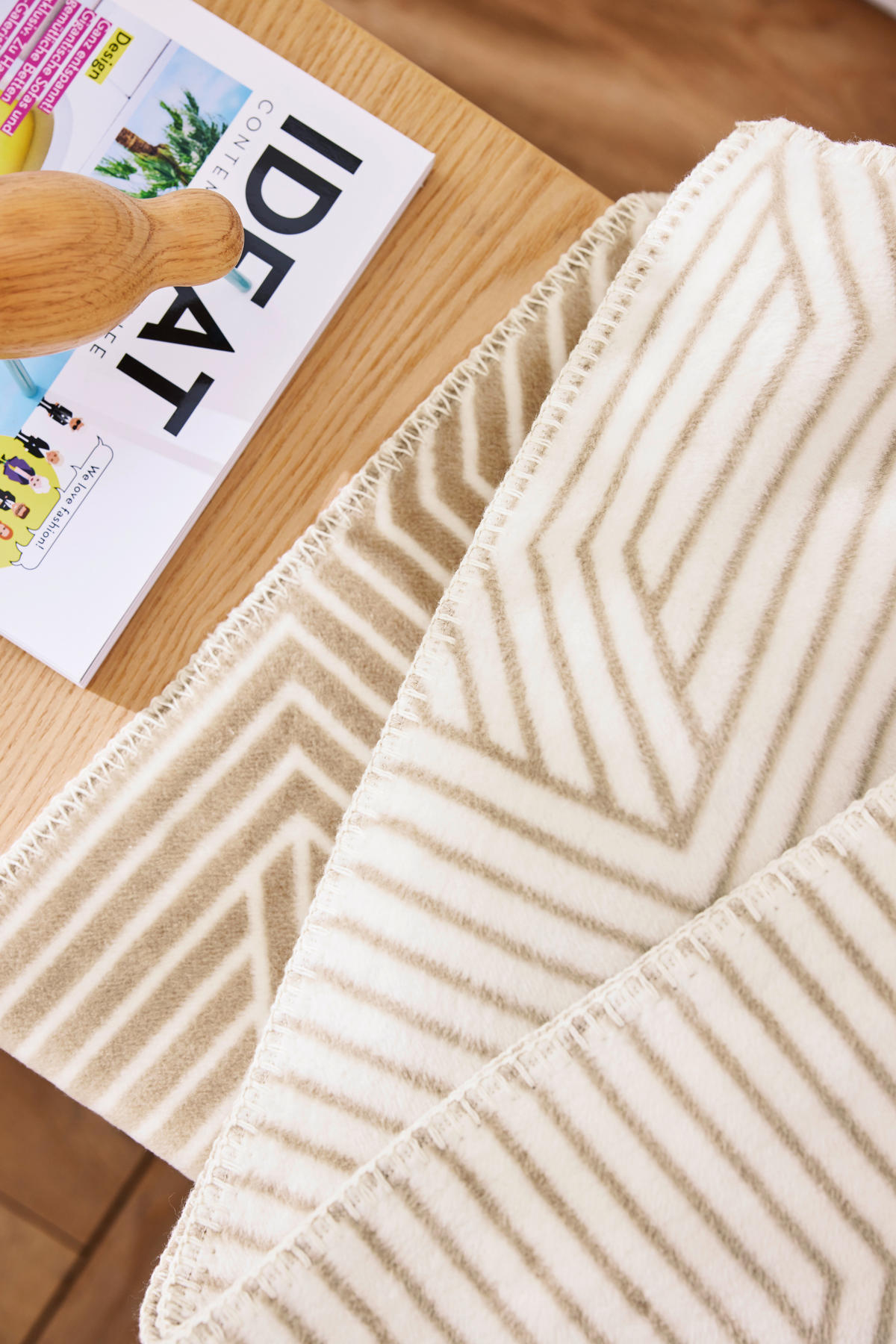 DECKE 150/200 cm  - Beige, Basics, Textil (150/200cm) - Novel