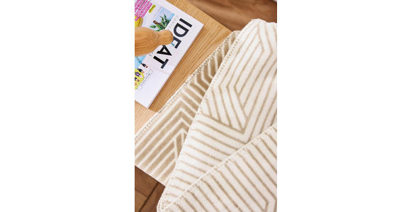 DECKE 150/200 cm  - Beige, Basics, Textil (150/200cm) - Novel