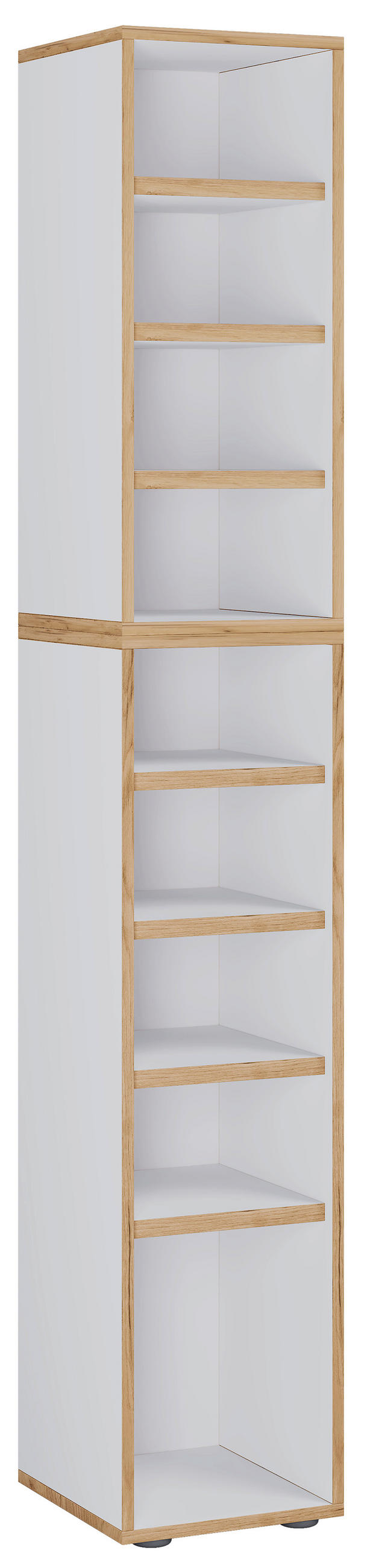 Schuhregal Salia Honigeiche/Weiß B: 30 cm