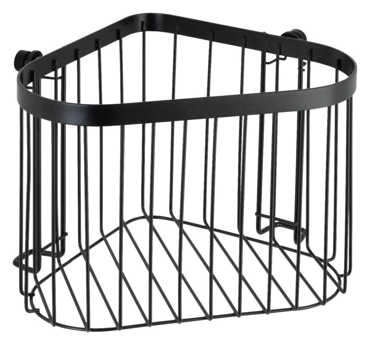 DUSCHKORB - Schwarz, Basics, Metall (24/17/19cm) - Wenko