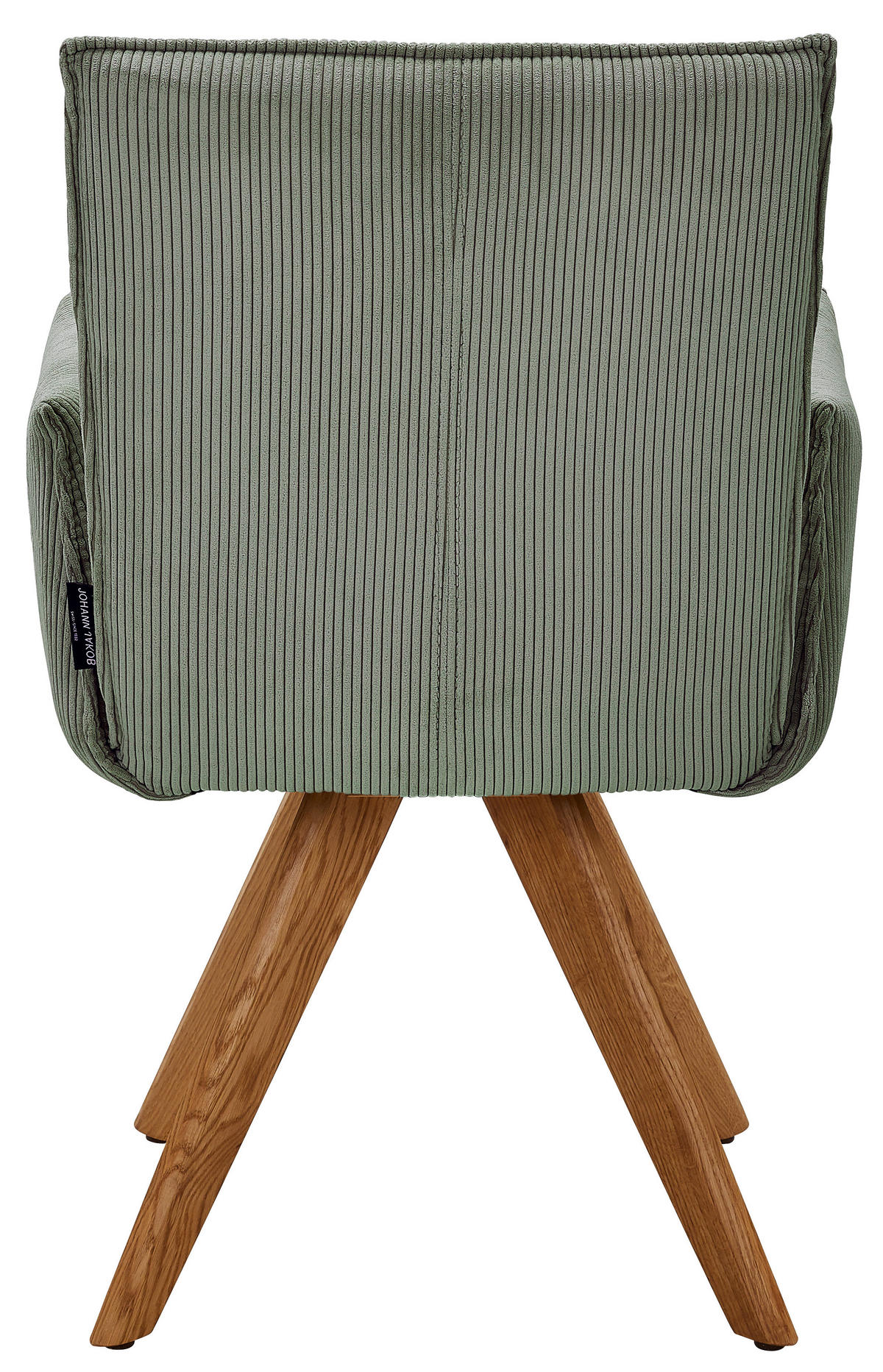 ARMLEHNSTUHL  in Cord  - Waldgrün/Wildeiche, Design, Holz/Textil (59/87/62cm) - Johann Jakob