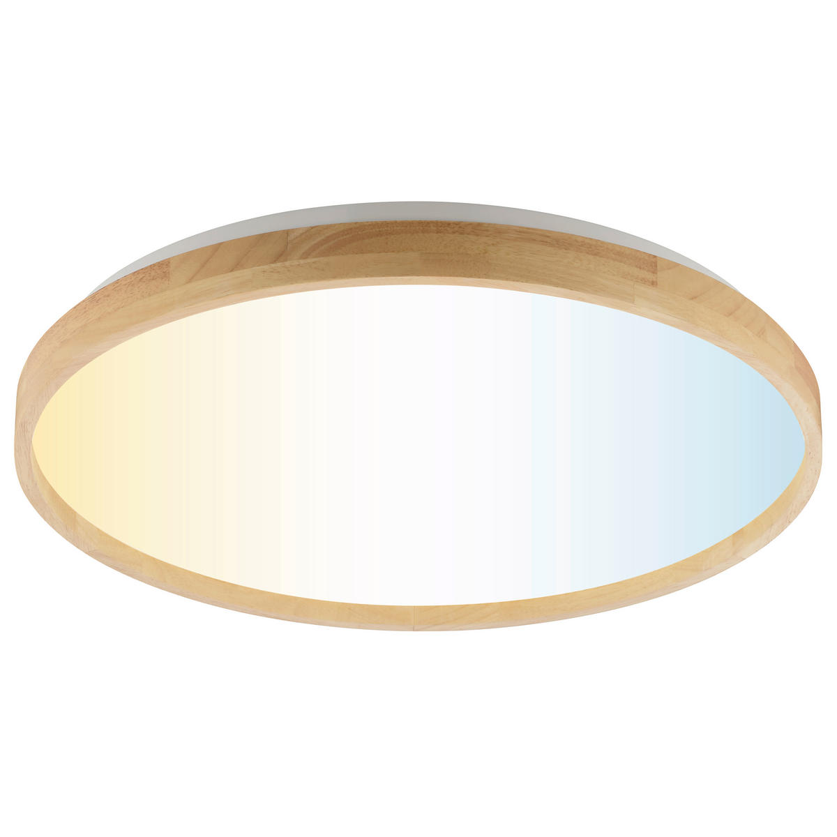 LED PLAFONJERA - boja bukve/crna, Osnovno, drvo/plastika (49,5/7,5cm)